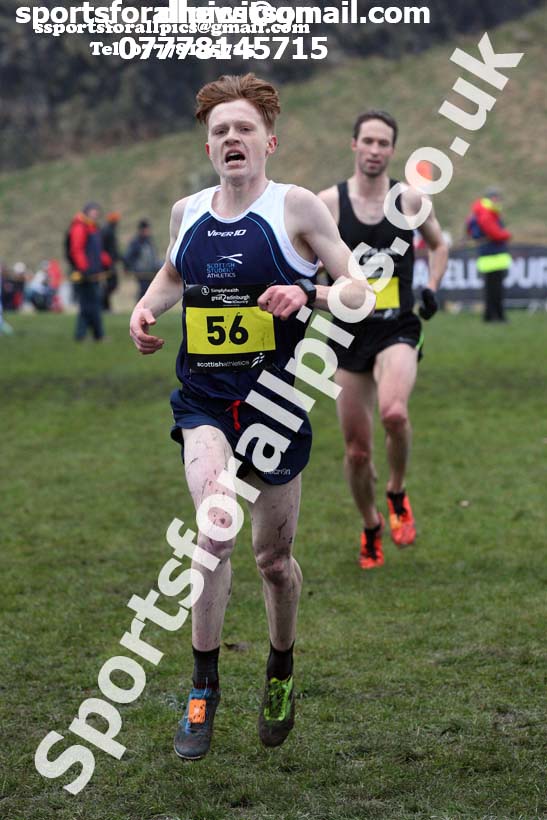 Inter District senior men and juniors, 2018 Simplyhealth Great Edinburgh International XCountry. Photo: David T. Hewitson/Sports for All Pics